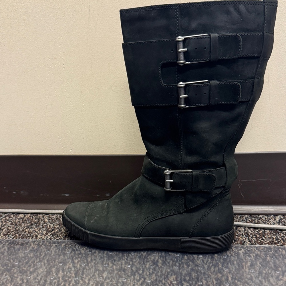 Cole Haan Women's Black Buckle Winter Boots